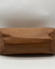 Michael Kors Camel Pebbled Leather Mae Reversible Tote Bag