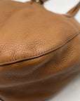 Michael Kors Camel Pebbled Leather Mae Reversible Tote Bag