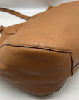 Michael Kors Camel Pebbled Leather Mae Reversible Tote Bag