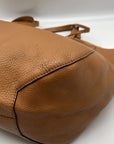 Michael Kors Camel Pebbled Leather Mae Reversible Tote Bag