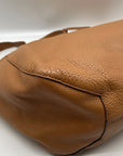 Michael Kors Camel Pebbled Leather Mae Reversible Tote Bag