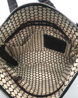Brighton Black & Brown Croc Embossed Patent Leather Go Go Crossbody Bag