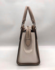 Michael Kors Marilyn Driftwood Saffiano Leather Satchel Bag