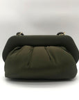 Themoiré Bios Chain Link Forest Green Re-Nylon Crossbody Clutch