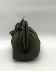 Themoiré Bios Chain Link Forest Green Re-Nylon Crossbody Clutch