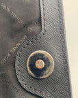 Michael Kors Medium Black Signature Coated Canvas Crossbody Bag