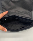 Michael Kors Medium Black Signature Coated Canvas Crossbody Bag