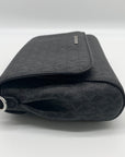 Michael Kors Medium Black Signature Coated Canvas Crossbody Bag