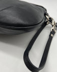 Coach Black Bleecker Smooth Leather Wristlet