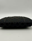 Coach Black Madison Signature Op Art Wristlet
