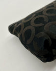 Coach Black Madison Signature Op Art Wristlet