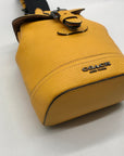 Coach Vibrant Yellow Pebbled Leather Hudson Small Pack-CB929