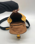 Coach Vibrant Yellow Pebbled Leather Hudson Small Pack-CB929