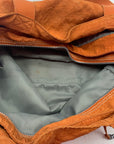 Kipling Burnt Orange Nylon Gorilla Tote Bag