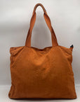 Kipling Burnt Orange Nylon Gorilla Tote Bag
