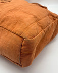 Kipling Burnt Orange Nylon Gorilla Tote Bag