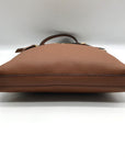 Michael Kors Dark Tan Flat Leather Crossbody Bag