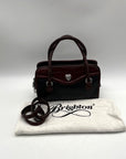 Brighton Vintage Dual-Toned Leather Mini Satchel
