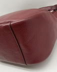 Coach Burgundy Jules Leather Shoulder Bag CC756