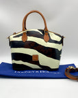 Dooney & Bourke Zebra Print Leather Geena Satchel