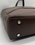 Calpak Toffee Faux Leather Haven Laptop Tote Bag