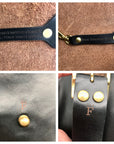 Form Function Form Black Horween Leather & Animal Print Flap 3 Way Bag