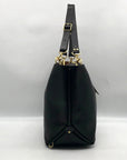 Form Function Form Black Horween Leather & Animal Print Flap 3 Way Bag
