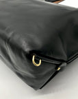 Form Function Form Black Horween Leather & Animal Print Flap 3 Way Bag