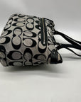 Coach Black & Grey Daisy Outline Signature Emma Tote Bag F23938