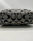 Coach Black & Grey Daisy Outline Signature Emma Tote Bag F23938