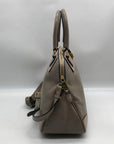 Marc Jacobs Gray Leather Manhattan Whitney Convertible Satchel Bag