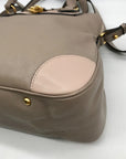 Marc Jacobs Gray Leather Manhattan Whitney Convertible Satchel Bag