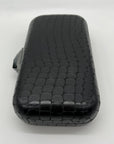 Kotur Black Snake Embossed Clutch