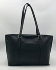 Karl Lagerfeld Black Leather Flurete Tote Bag