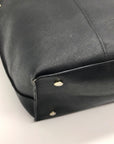 Karl Lagerfeld Black Leather Flurete Tote Bag