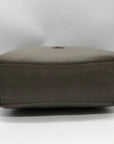 Coach Gray Pebbled Leather Turnlock Chain Tote Bag 57107