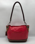 The Sak Red & Brown Leather Alameda Shoulder Bag
