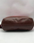 The Sak Red & Brown Leather Alameda Shoulder Bag