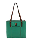 Dooney & Bourke Mint Green Pebbled Grain Leather Lexington Tote Bag