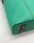 Dooney & Bourke Mint Green Pebbled Grain Leather Lexington Tote Bag
