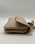 Michael Kors Bedford Pink Pebbled Leather Crossbody Bag