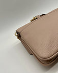 Michael Kors Bedford Pink Pebbled Leather Crossbody Bag