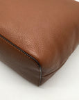 Michael Kors Brown Leather Lupita Crossbody Messenger Bag