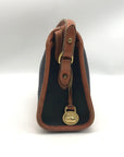 Vintage Dooney & Bourke Black and Tan All Weather Leather Crossbody Bag
