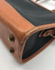 Vintage Dooney & Bourke Black and Tan All Weather Leather Crossbody Bag