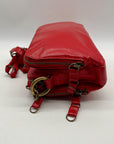 Latico Red Leather Crossbody Bag