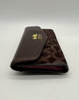 Coach Madison Signature Op Art Dotted Trifold Wallet