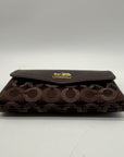 Coach Madison Signature Op Art Dotted Trifold Wallet
