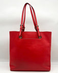 Michael Kors Red Saffiano Leather Tote Bag