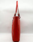 Michael Kors Red Saffiano Leather Tote Bag